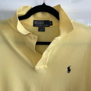 Ralph Lauren Men's Polo Shirt in Soft Yellow